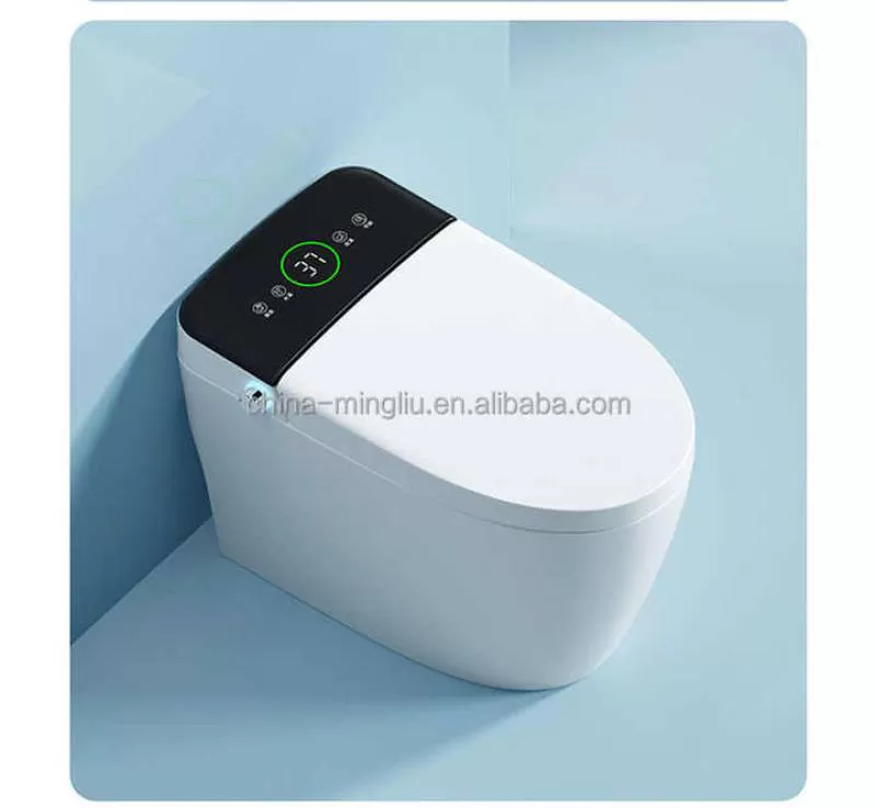 Hotel Ceramic Automatic Flush Toilet Advanced Club Smart Sensing Flush Toilet Villa Private Bathroom Smart LED Display Toilet