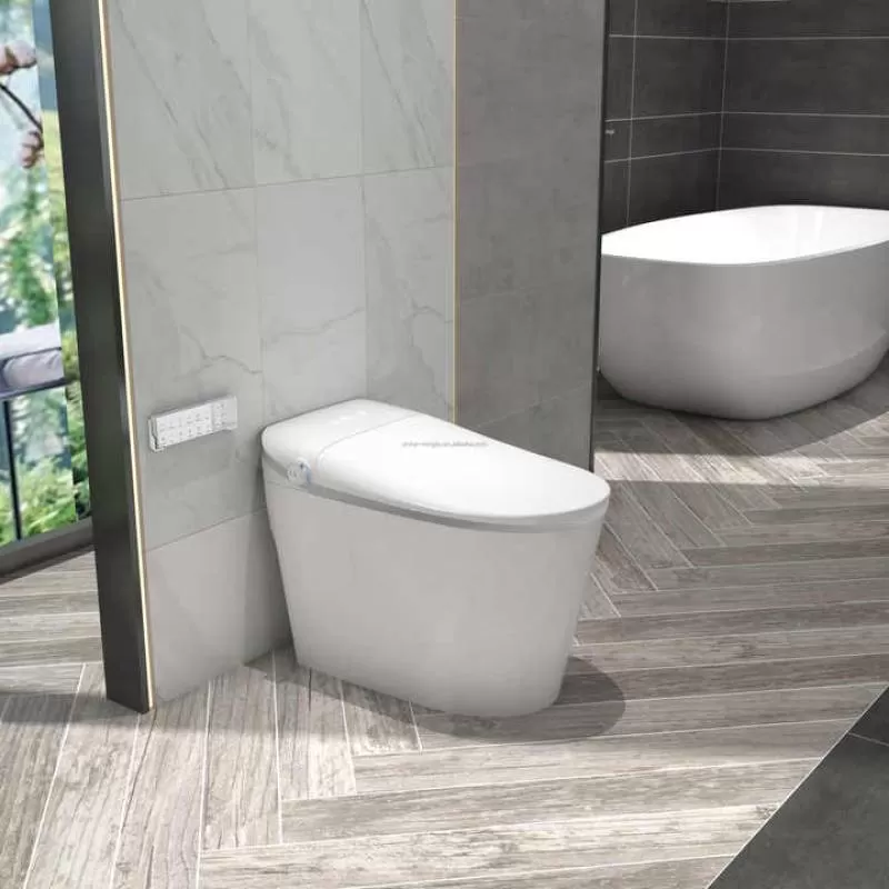Private Home Smart Sensing Toilet Bathroom Smart Seat Temperature Adjustable Toilet Apartment Smart LCD Screen Displays Toilet