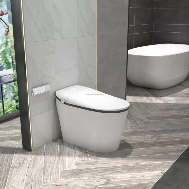 Modern High-end Smart Bathroom Ceramic Smart Sensing Toilet Hotel Automatic Flushing Smart Toilet Villa Bathroom Smart Toilet