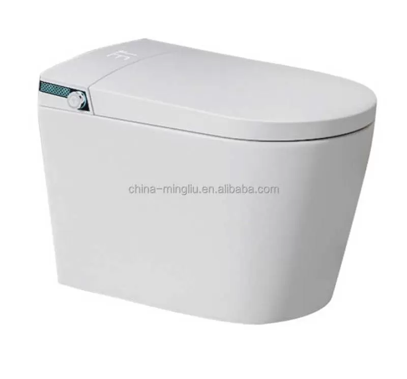 Senior Club Restroom Smart Toilet Luxury Apartment Ensuite Smart Ceramic Toilet Modern Bathroom White Smart Toilet Bowl