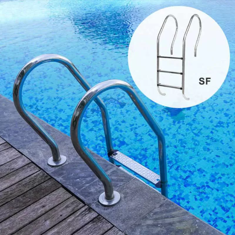 Commercial 3-Step Stainless Steel 316 Pool Ladder for Indoor Swimming Pools