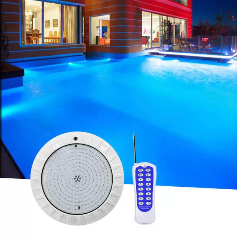 High Quality Plastic Pool Lamp 18W 25W 35W IP68 Waterproof Remote Control Resin Filled Led Swimming Pool Light