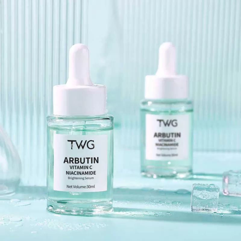 TWG VC Serum Hyaluronic Acid  Nicotinamide Vitamin C Serum Skin Care Skin Brightening  Arbutin Whitening Face Serum