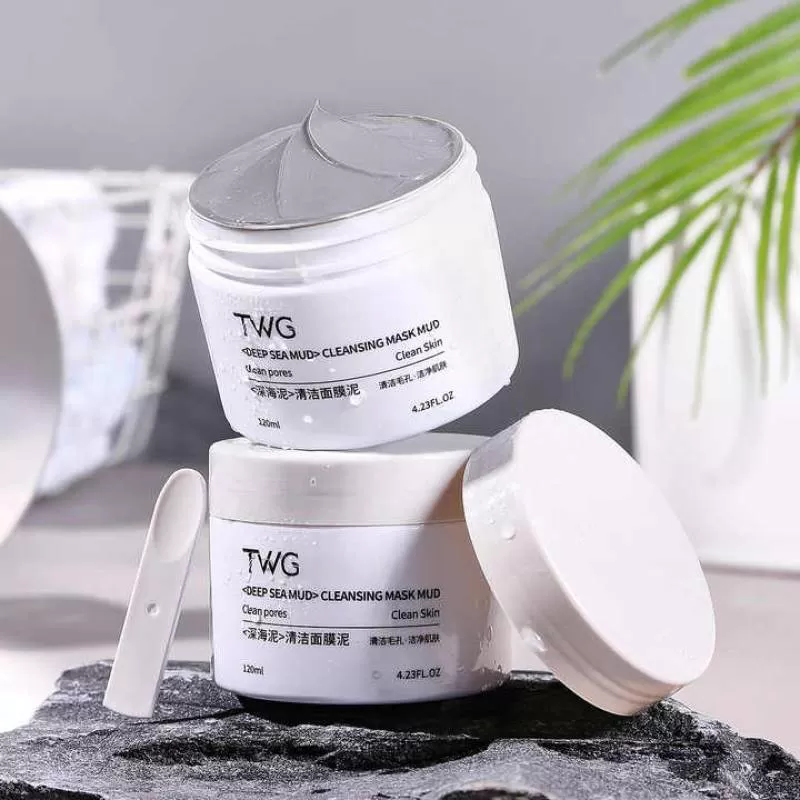 TWG Dead Sea Face Mud Mask Blackheads Remover Anti Ance Face Cleansing Mask for Oily Skin Black Dead Sea Mud Mask