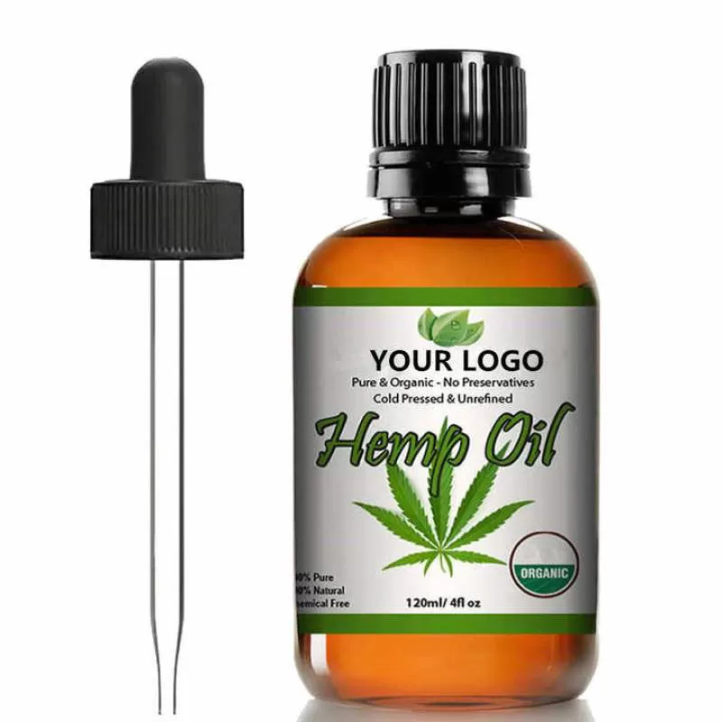 Good Price Skin Care Hemp Oil for Sale 100% Pure Organic Cleansing Antioxidant Hemp Seed Oil