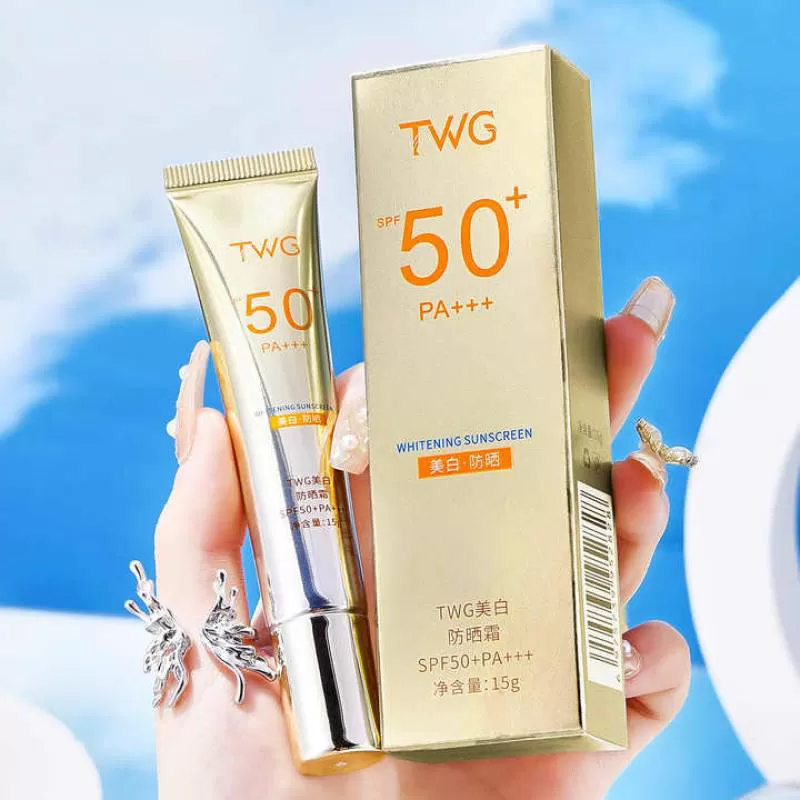TWG SPF50+ PA+++ Sun Cream and Lotion Natural Waterproof Sweatproof Skin Whitening Sunscreen Cream
