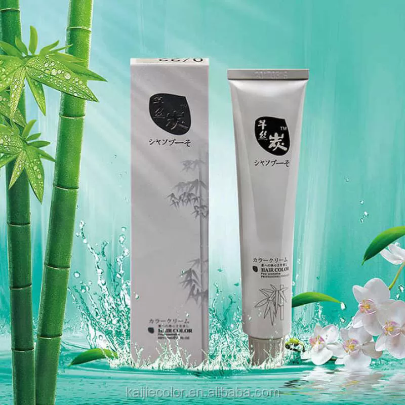 100% Imported Materials Fashion Chinese Hair Dye 100% Gray Hair Cover Hair Color Cream