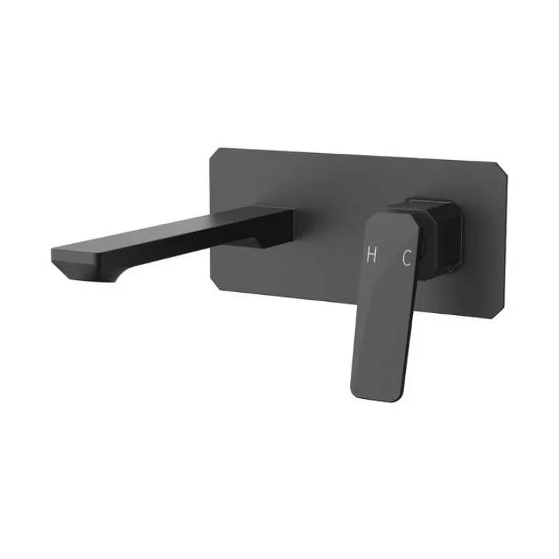 Contemporary 2 Hole Bathroom Bathroom Faucet Wall Bathroom Concealed Mixer Tap Bathtub Faucet Wall Mounted Basin Faucet