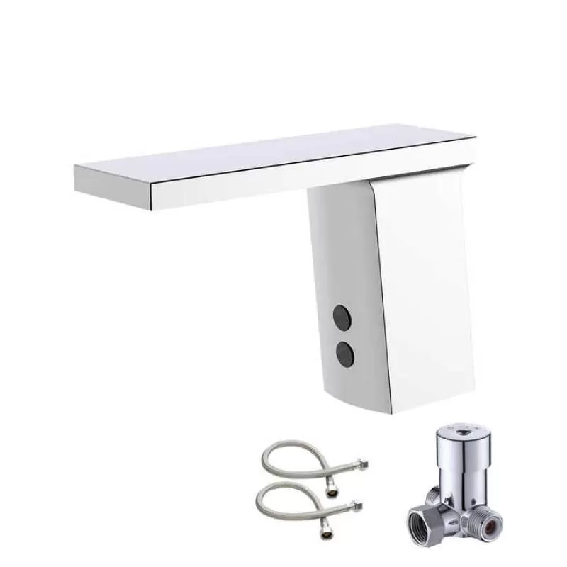 Touchless Induction Vanity Bathroom Faucet Automatic Shut Off Touch Brass Basin Tap Sensor Infrared Sensor Faucet