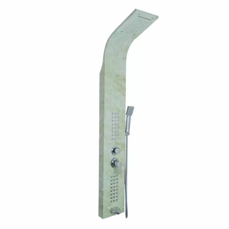 Bathroom Bath Rain Shower Panel Towel 304 Stainless Steel Spa Jets Smart Shower Panel