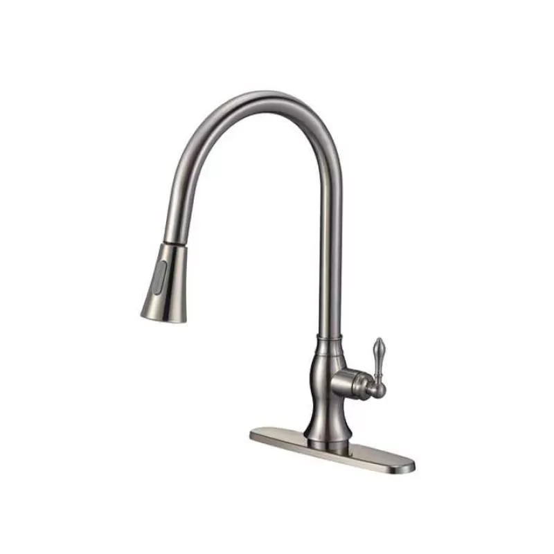 Sanitary Ware Kitchen Cabinet Faucet Durable CUpc Deck Mounted Single Handle Upc 61-9 Nsf Pull Out Kitchen Faucet