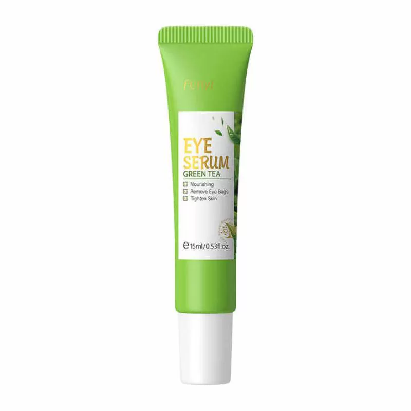 Natural Organic Green Tea Caffeine Anti-Aging Eye Bag Removal Dark Circle Eye Cream 15ml Remove Fine Lines Eye Roller Serum