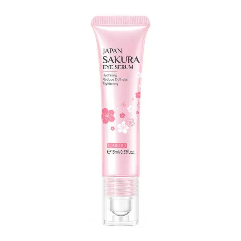 Beauty Products Skincare Brighten Skin Tones Fade Dark Circles Tightening Anti Wrinkle Sakura Roller Eye Serum