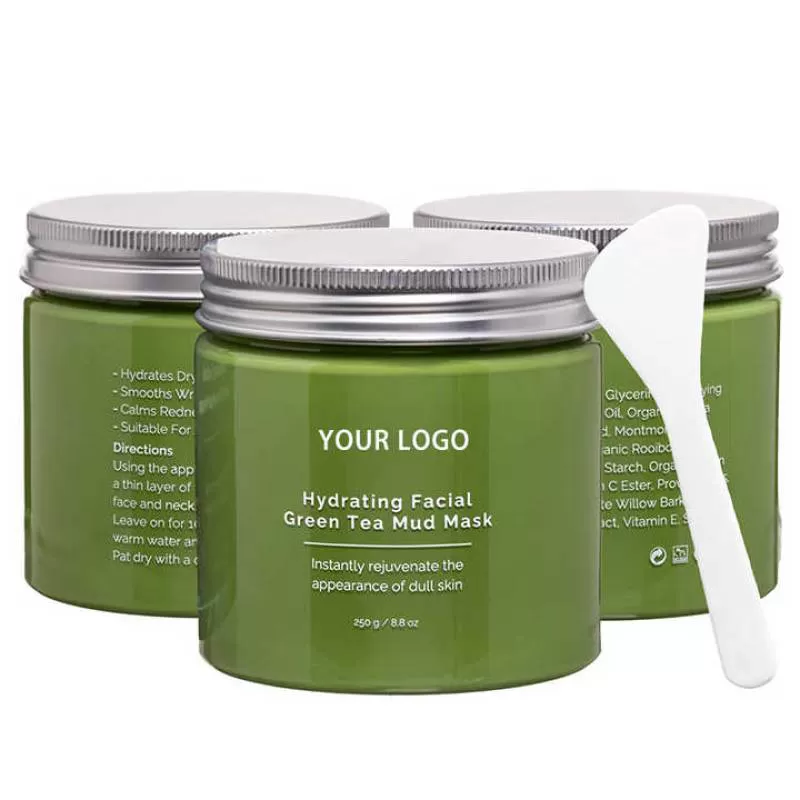 Face Mud Clay Mask of Moisturizing and Firming Face Mask Remover Cleansing Blackhead Remover Green Tea Clay Mud Mask