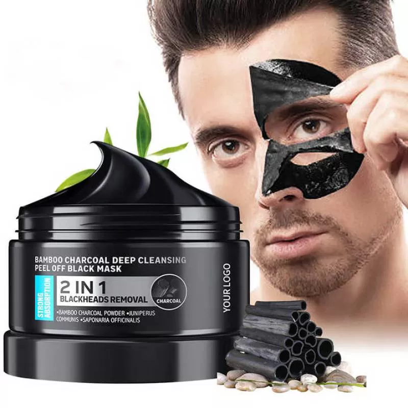 Natural Deep Cleansing Men Women Bamboo Charcoal Black Head Peel Off Mud Facial Face Mask