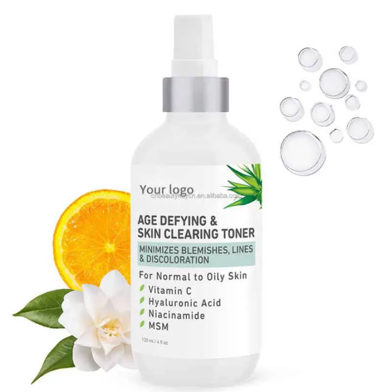 Natural Organic Whitening Moisturizing Skin Care Toner Skincare Hydrating Vitamin C Glowing Mist Facial Toner Spray