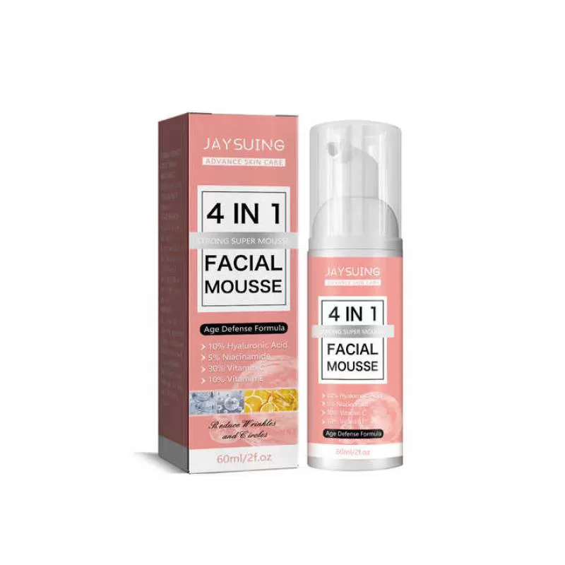 4 in 1 Facial Mousse Face Gentle Deep Cleansing Skin Multi-skin Moisturising Cleanser
