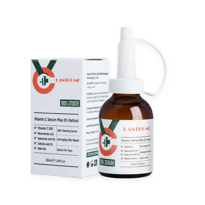 Private Label Face Moisture Bright Reduce Acne Vitamin C Serum 30ml Naturals Vitamin C Facial Serum 30ml