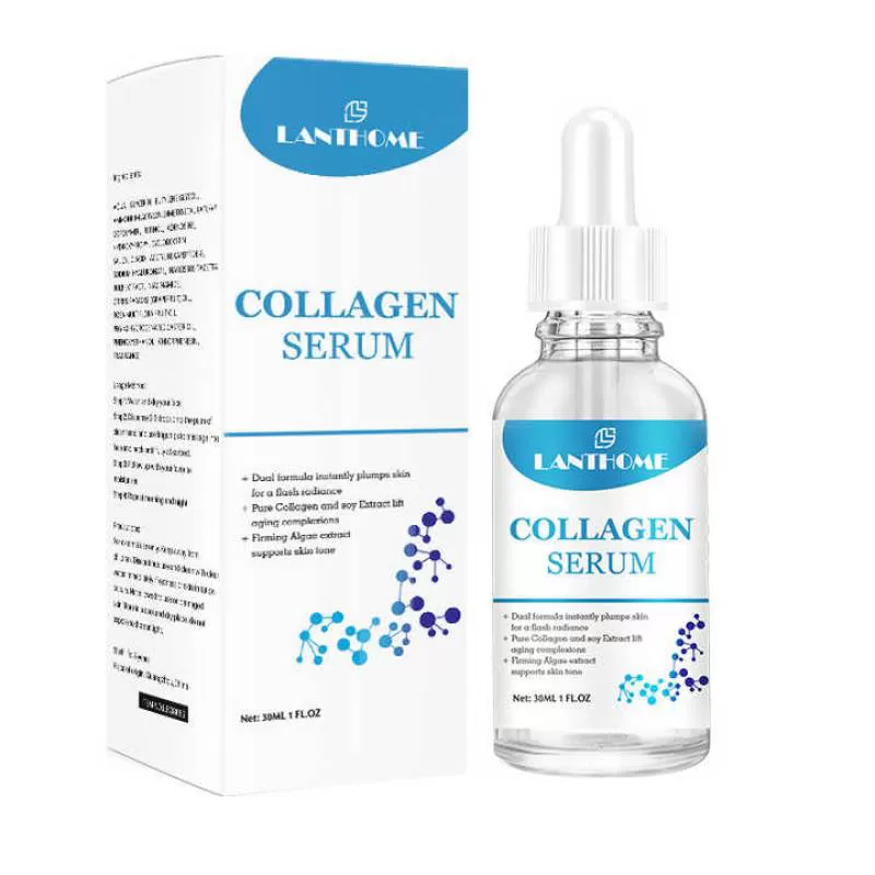 Private Label OEM Organic Facial Care Freckle Acne Removal Hyaluronic Anti Wrinkle Firming Ferulic Acid Collagen Face Serum