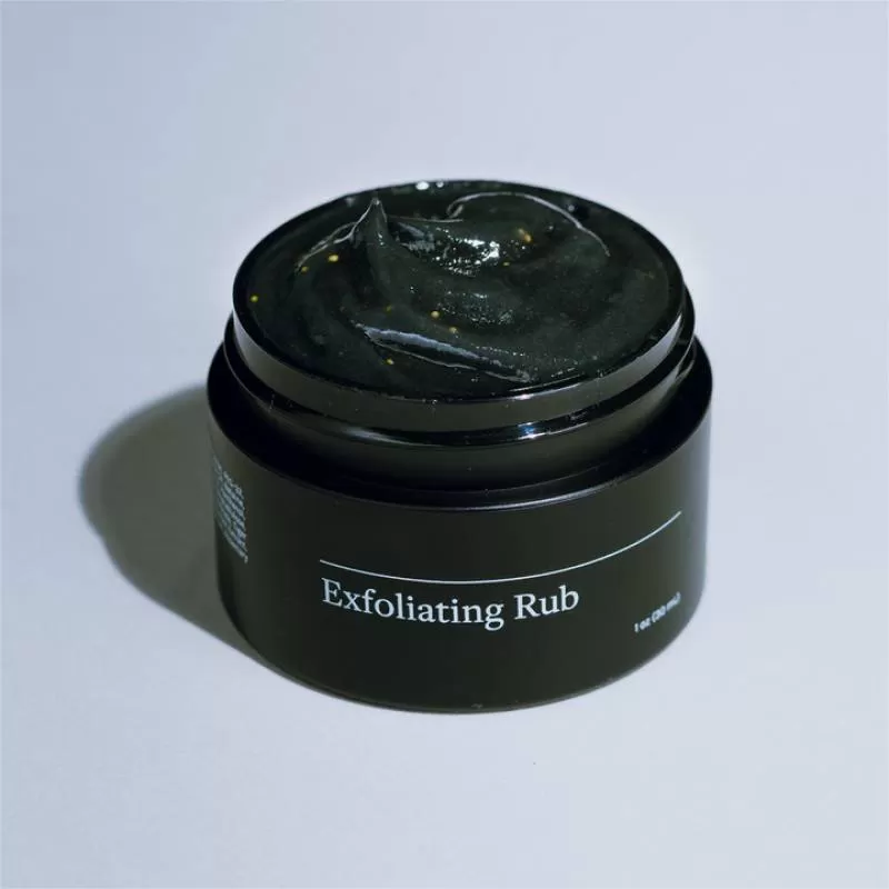 Private Label Natural Organic Skin Care Charcoal Green Tea Remove Acne Scarring Men Face Exfoliating Scrub