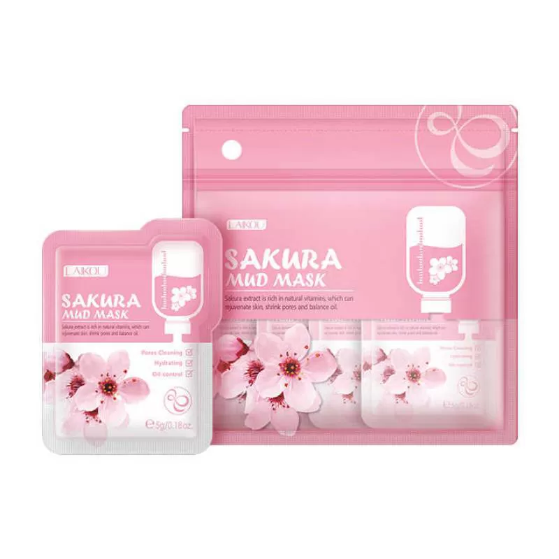 Japan Cherry Pores Cleaning Rejuvenate Skin Shrink Pores Balance Oil Control Moisturizing Mud Mask