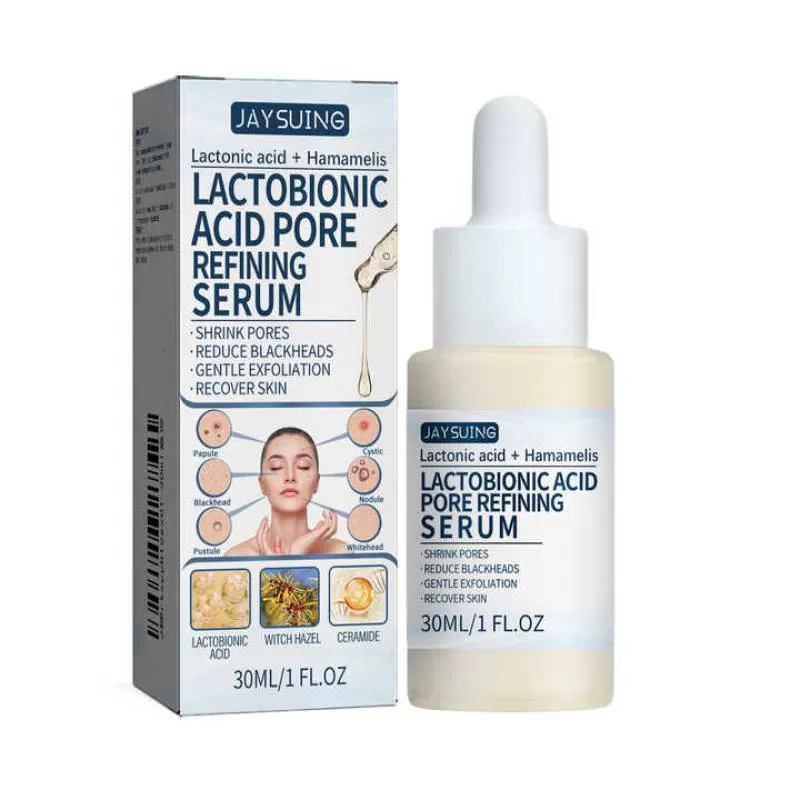 Lactobionic Acid Pore Refining Shrink Pores Oil Control Anti Wrinkle Moisturizer Acid Skin Care Face Serum