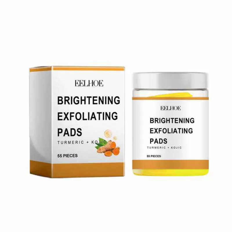 Gentle Cleansing Pores Brightening Radiance Elastic Kojic Acid Turmeric Cleansing Pads