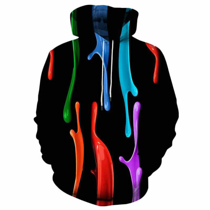 Men's Fashion Hoodies & Sweatshirts 3D Printed Hooded Sweatshirt Long Sleeve Drawstring Pullover Hoodie with Kangaroo Pocket
