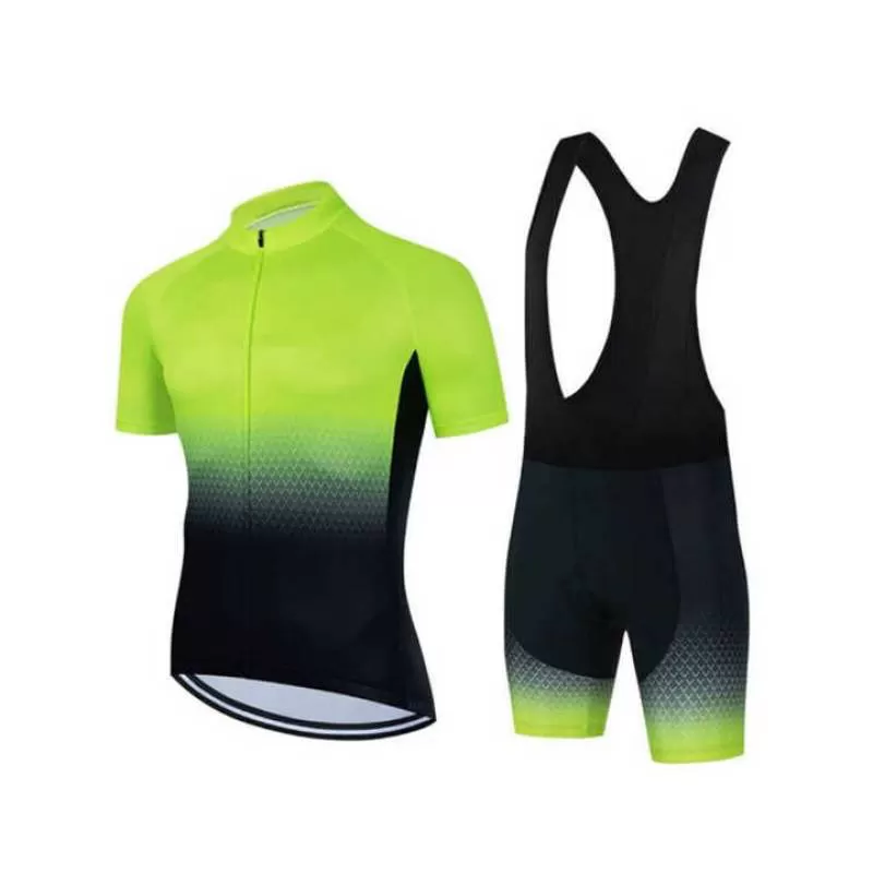 2025 Custom Quick Dry Bicycle Clothing Uniform Custom Logo Cycling Jersey & Compression Shorts Set Sports Cycling Wear