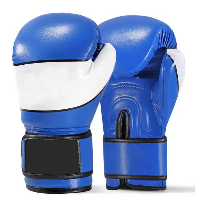Your Own Logo Design In Blur Color Guantes de Boxeo Custom Logo Leather Boxing Gloves Use For Men