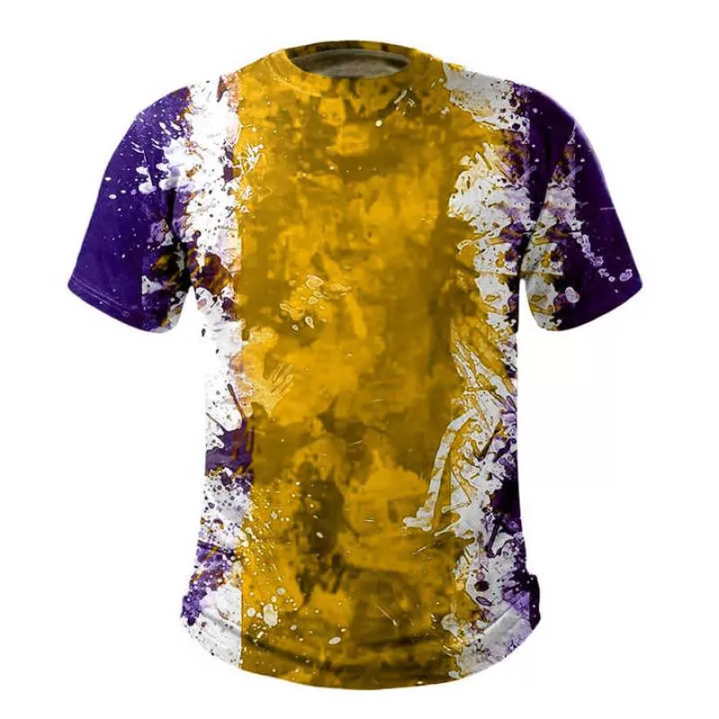 3D Printing High Street Plus Size Men's Shirts from Pakistan O Neck New Style Casual Clothing T Shirts