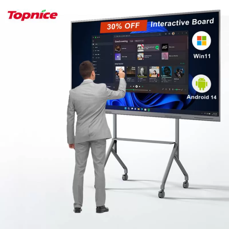 55 65 75 85 86 98 110 Inch Bút Ngón Tay Cảm Ứng Màn Hình Phẳng Tương Tác 4k Lcd Bảng Thông Minh Tương Tác Kỹ Thuật Số Cho Trường Học Giảng Dạy