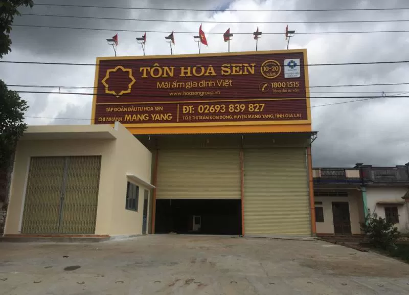 Làm bảng hiệu chữ tôn sơn tĩnh điện ở Buôn Ma Thuột