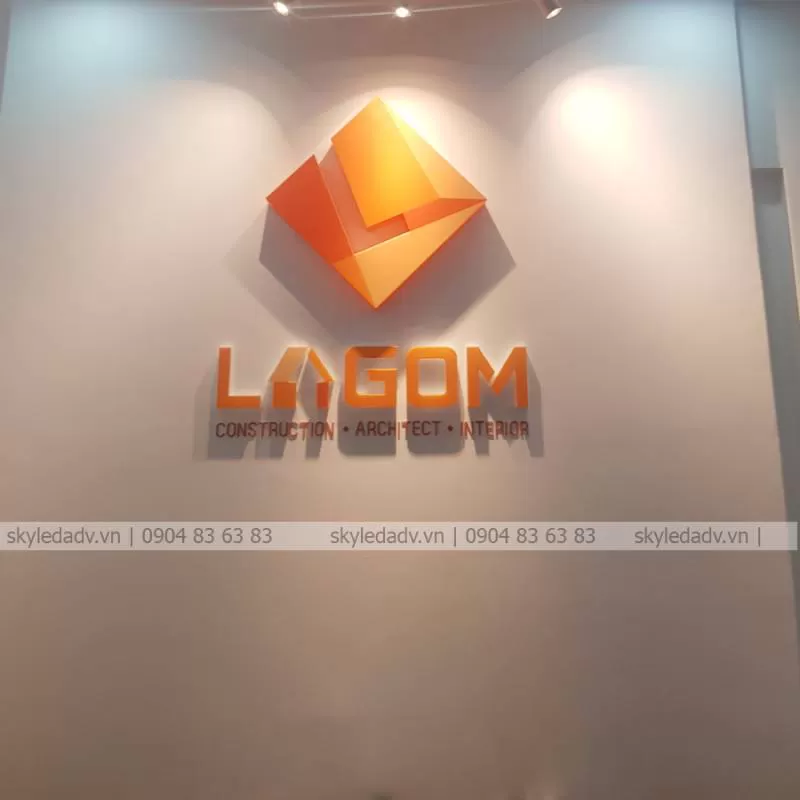 Bảng hiệu mica của Brand LAGOM