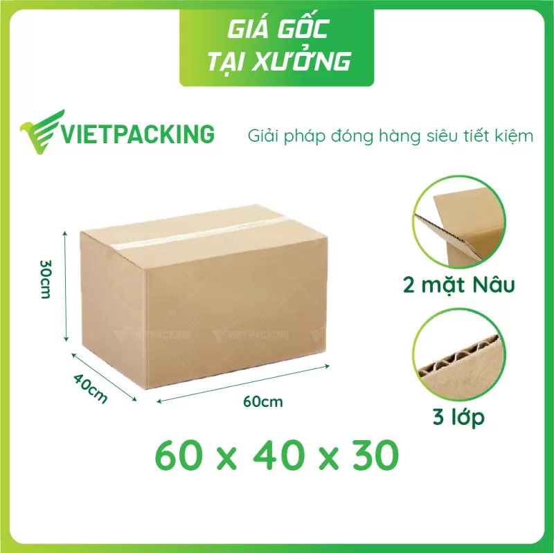 Thùng carton 60x40x30
