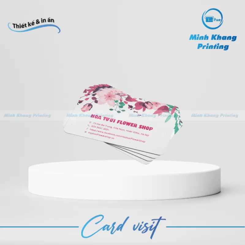 30+ Mẫu Card Visit Shop Hoa Đẹp – Ấn Tượng Khách Hàng
