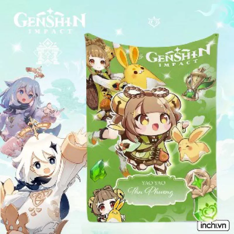 Chăn anime Genshin Impact Yao Yao