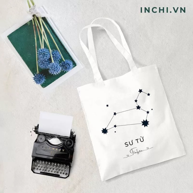 Túi Tote Chòm sao in tên - túi vải đẹp, thời trang 