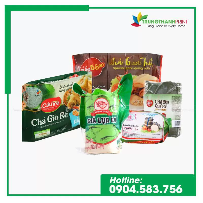 Xưởng sản xuất bao bì chả (chả lụa, chả giò, chả thịt) chất lượng