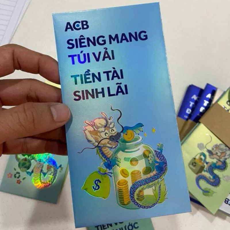 In lì xì ngân hàng giá rẻ Hà Nội – Bao lì xì agribank, vietcombank, ACB