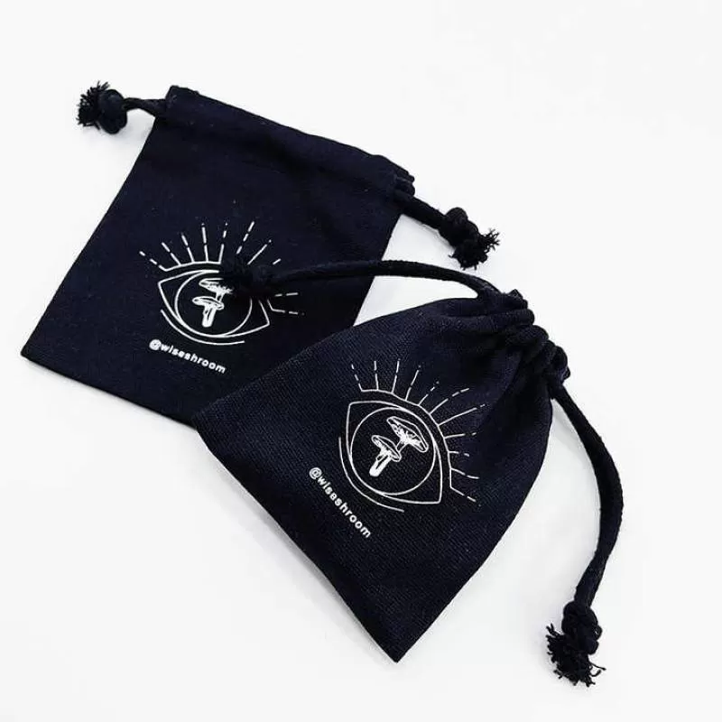 High Quality Customized Logo Cotton Canvas Drawstring Pouch Bag Wholesale Recyclable Jewelry Dust Storage Solution