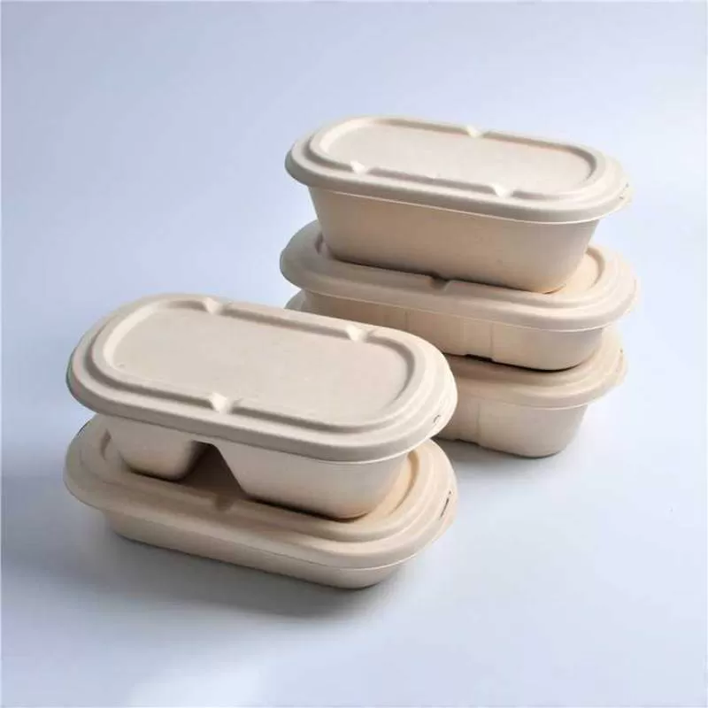 SenAng Disposable 700ml 850ml 1000ml Paper Pulp Sugarcane Bagasse Biodegradable Lunch Box