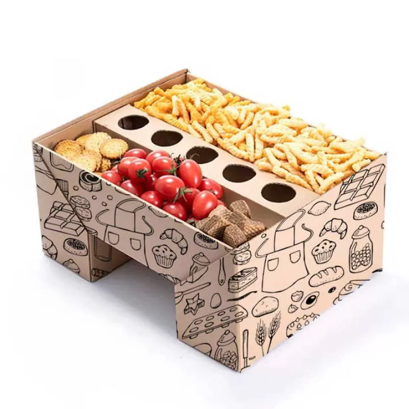 Custom Logo Printed Disposable Cardboard Cake Box Transparent Embossed Sushi Bakery Packaging Chocolate Cookie Drawer Design