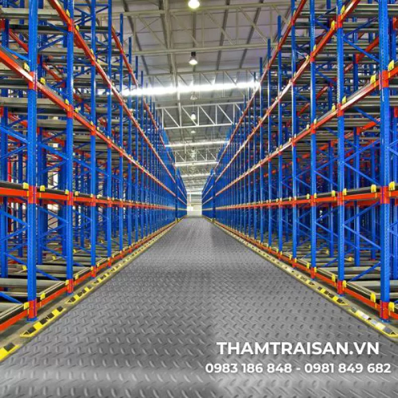 Thảm nhựa liền bề mặt hình que diêm (1,2m x 18m)