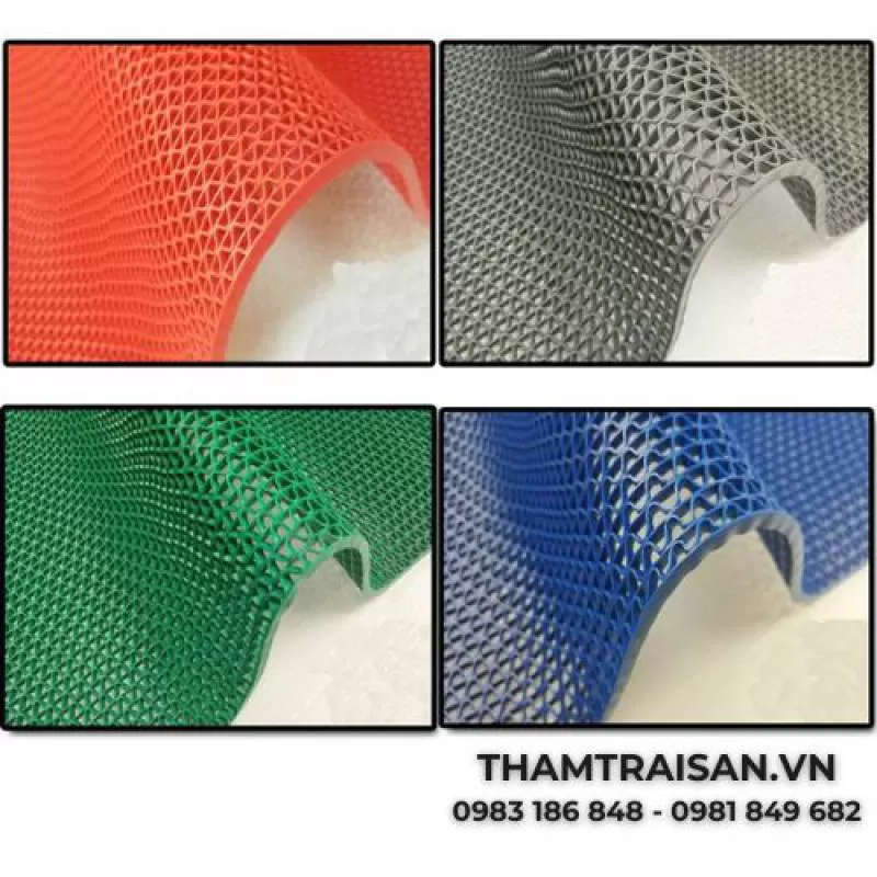 Thảm nhựa lưới 3D đàn hồi dạng lượn sóng