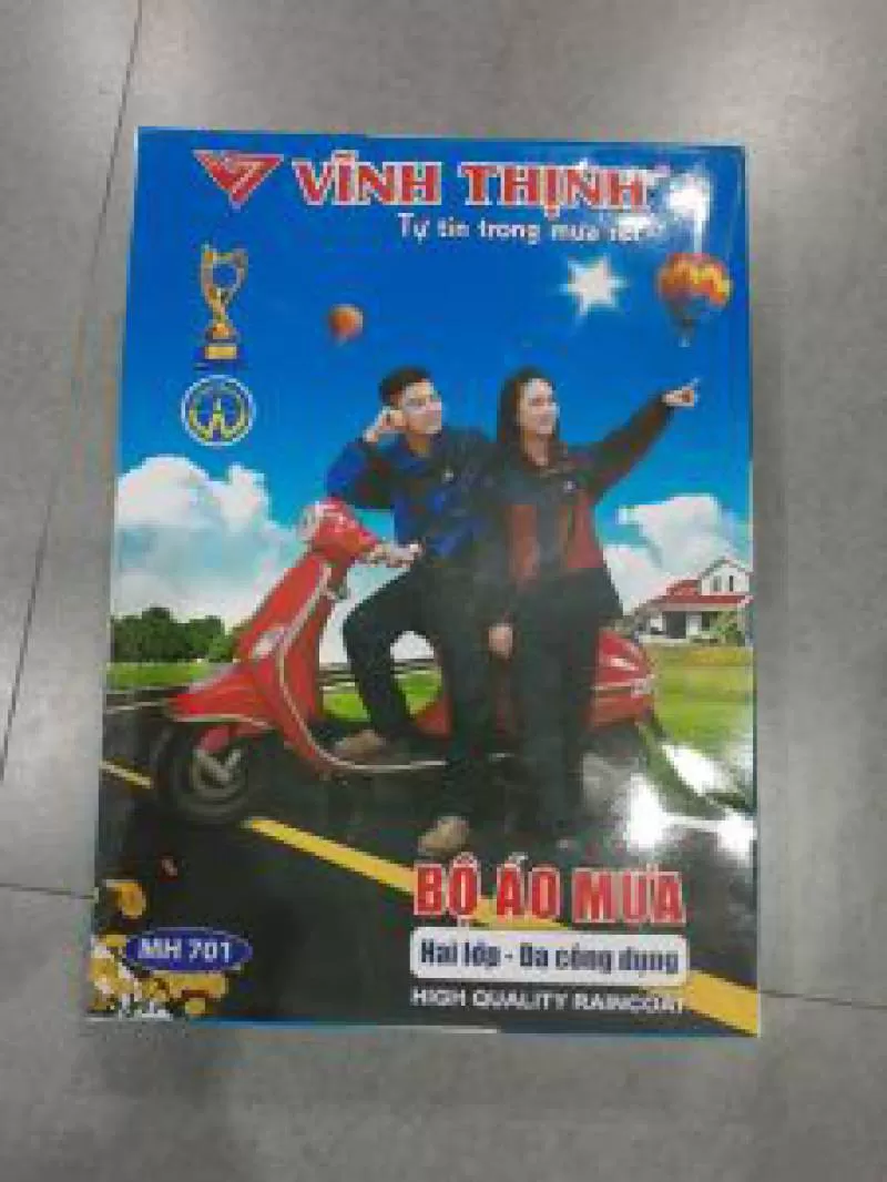 Áo Mưa Bảo Hộ Hai Lớp Vĩnh Thịnh - QAM0002