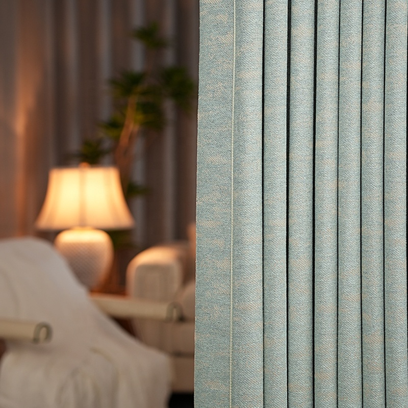 ZSTARR Rèm Cửa Vải Len Giả Hiện Đại Chắn Sáng Cao Cấp Cho Phòng Khách Gia Đình