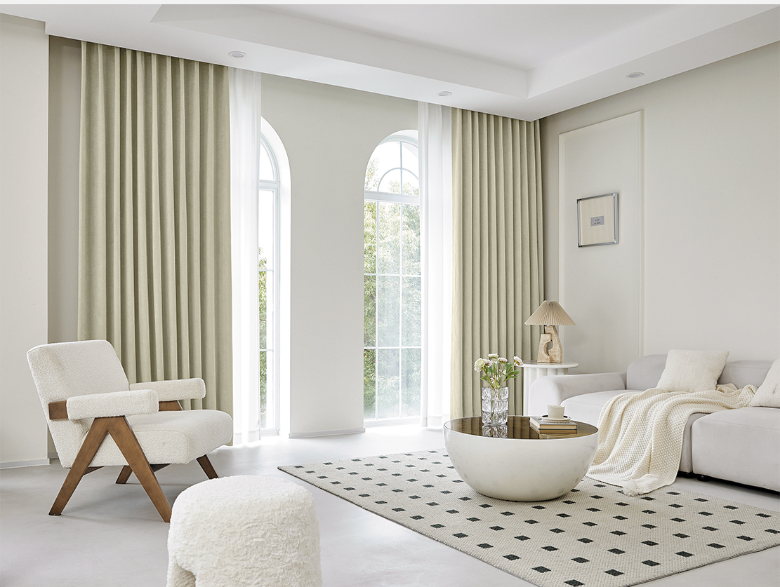 Rèm cửa sổ sang trọng ZSTARR chống nắng tuyệt đối, đạt chuẩn an toàn loại A, vải nhung cho Phòng ngủ Phòng khách