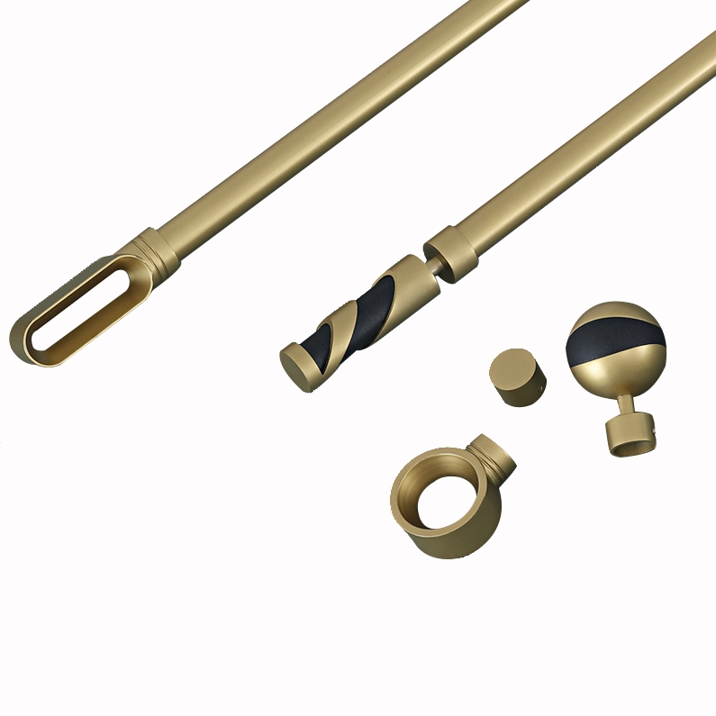 ZSTARR Giá Thanh Lý Hàng Có Sẵn Bộ Thanh Treo Rèm Cửa Sổ Ống Lồng Điều Chỉnh 100-180cm 140-260cm Kèm Đầu Trang Trí