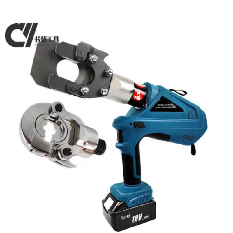 Máy Ép Cos Kiêm Kìm Cắt Cáp Thủy Lực Dùng Pin EZ-300-40